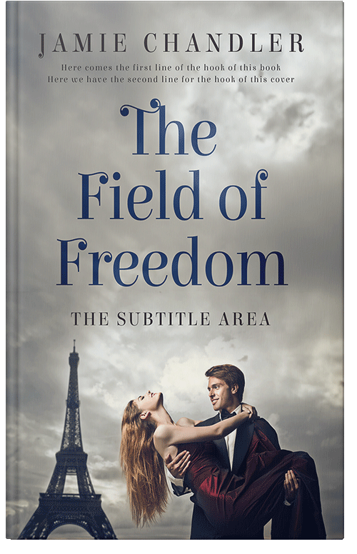 Front view of Premade Romance Book Cover - Gray Nickel