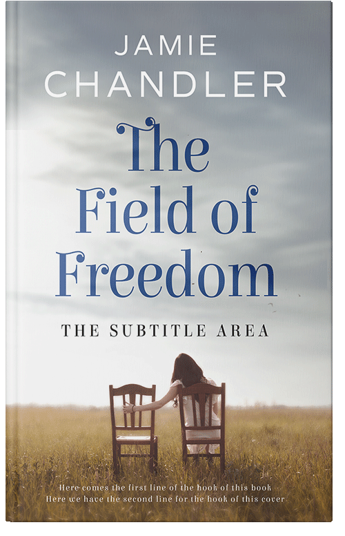 Front view of Premade Nature Book Cover - Mist Gray