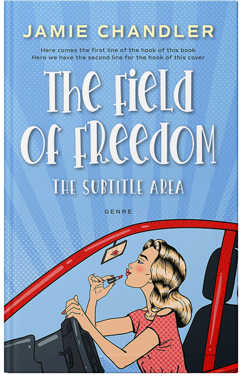 Front view of Premade Chick Lit Book Cover - Cornflower