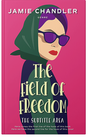 Premade Book Cover Cerise