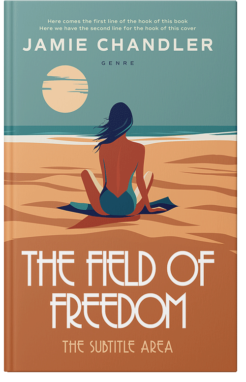 Front view of Premade Chick Lit Book Cover - Sandal