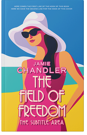 Premade Book Cover Curious Blue