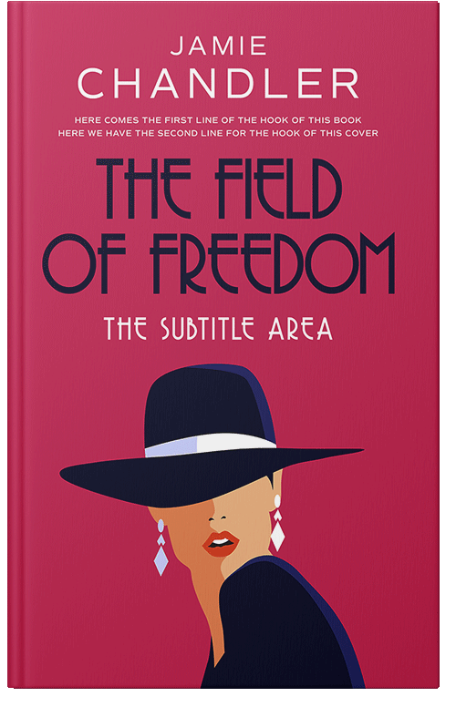 Front view of Premade Chick Lit Book Cover - Maroon Flush