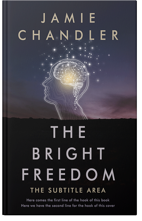 Front view of Premade Self-Improvement & Self-Help Book Cover - Woodsmoke