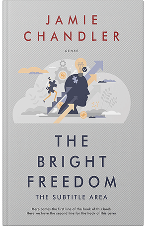 Premade Book Cover Quill Gray