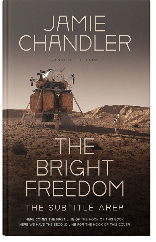 Front view of Premade Science Fiction Book Cover - English Walnut