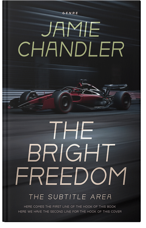 Front view of Premade Action & Adventure Book Cover - Shark