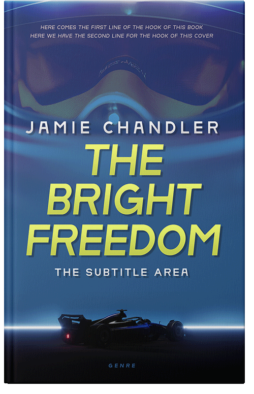 Front view of Premade Action & Adventure Book Cover - Astronaut