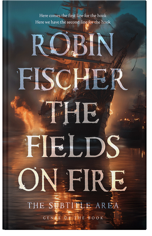 Front view of Premade Historical Book Cover - Cocoa Brown