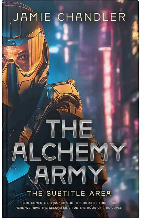 Front view of Premade Science Fiction Book Cover - Ebony Clay