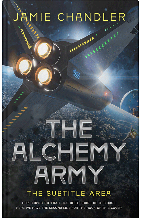 Front view of Premade Science Fiction Book Cover - Shark