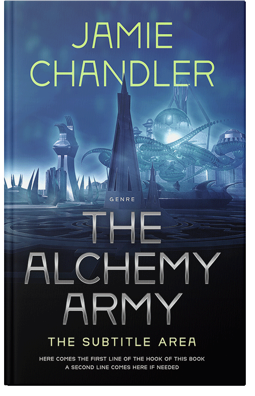 Front view of Premade Science Fiction Book Cover - Chambray