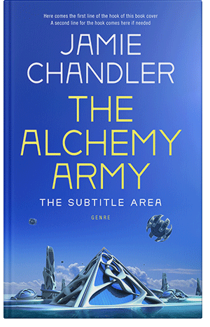 Premade Book Cover Cerulean Blue