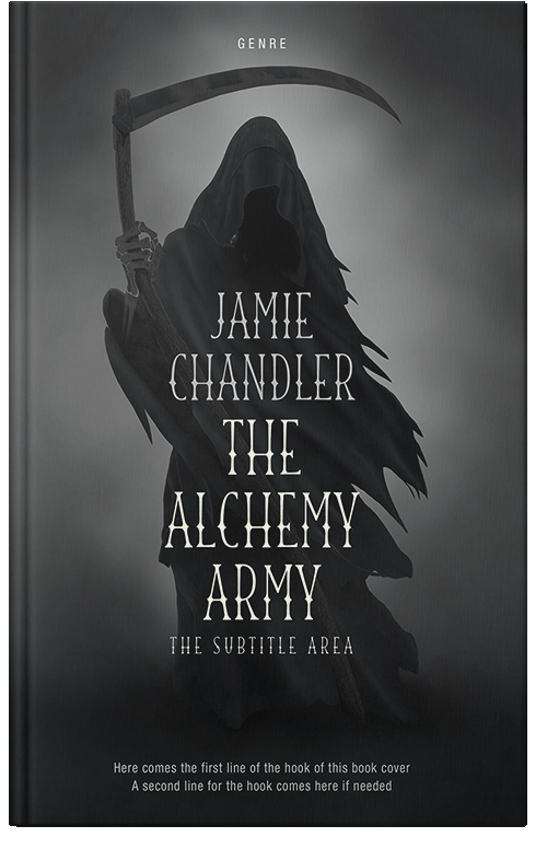 Front view of Premade Horror Book Cover - Outer Space