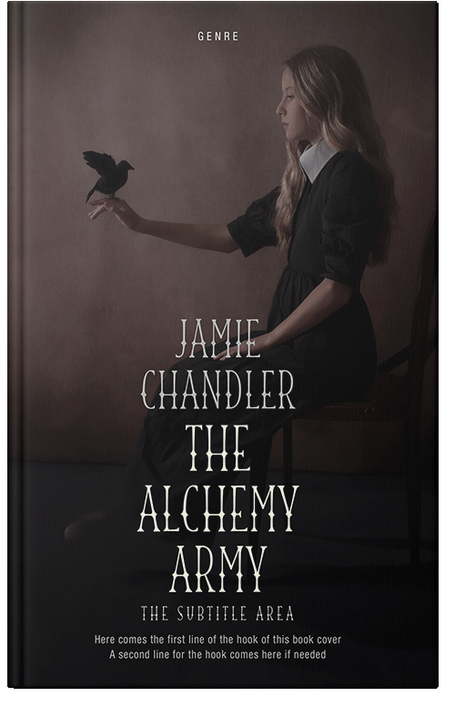 Front view of Premade Horror Book Cover - Cocoa Brown