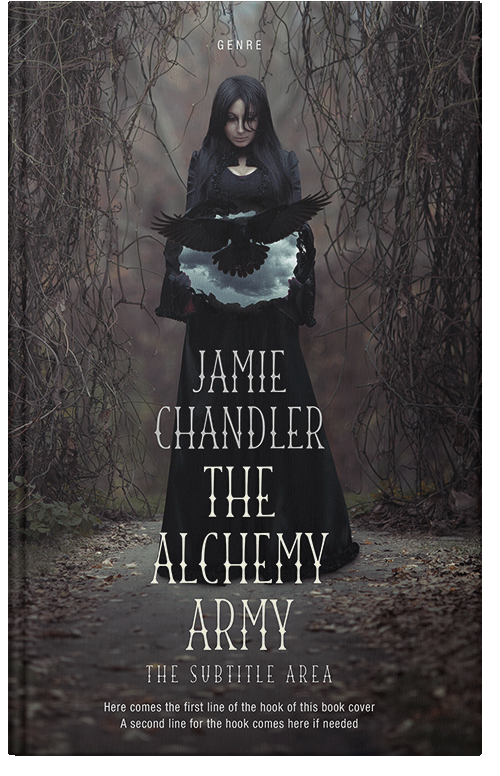 Front view of Premade Horror Book Cover - Mine Shaft