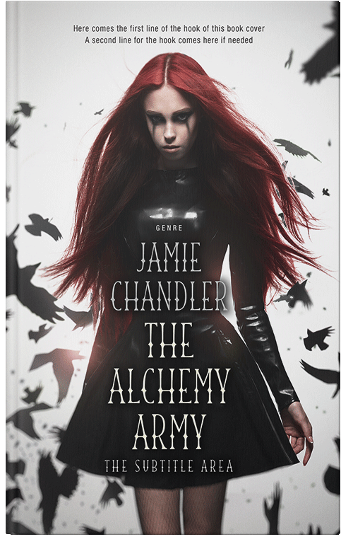 Front view of Premade Horror Book Cover - Cocoa Brown