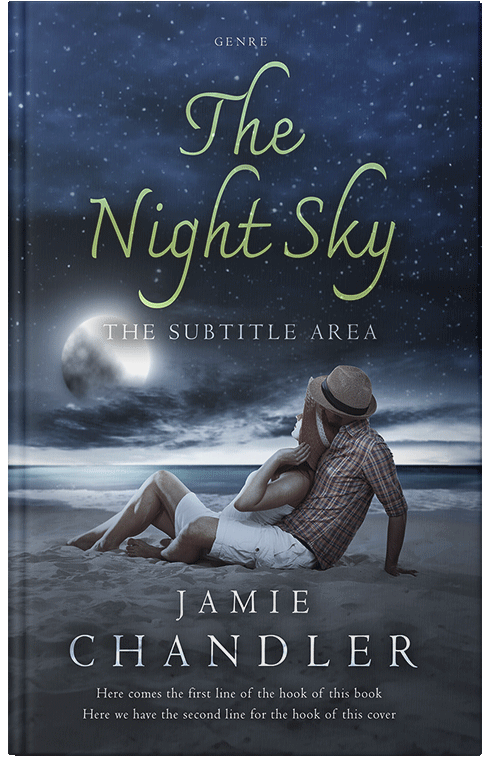 Front view of Premade Romance Book Cover - Ebony Clay