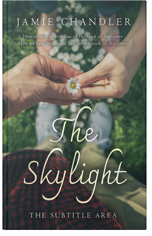 Front view of Premade Romance Book Cover - Lunar Green