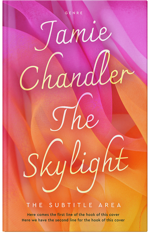 Front view of Premade Abstract Book Cover - Burnt Sienna