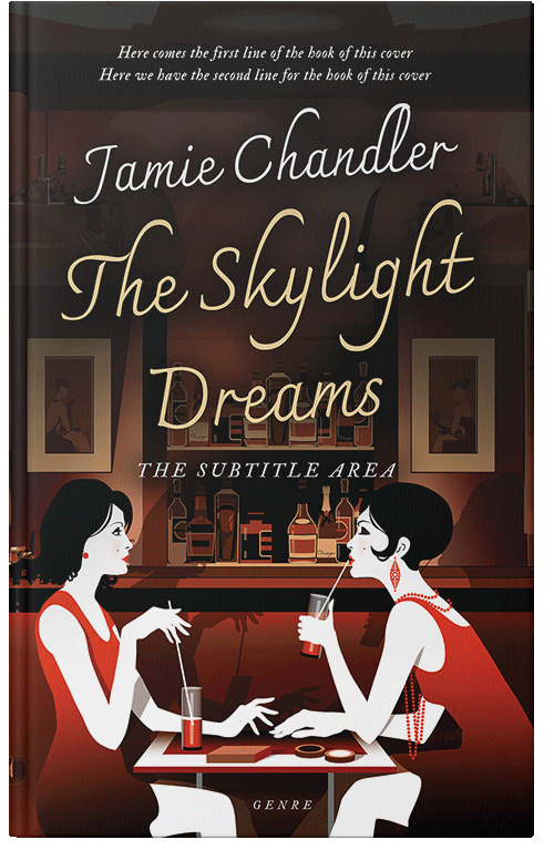 Front view of Premade Literary Fiction Book Cover - My Pink