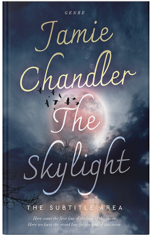 Front view of Premade Horror Book Cover - Cloud Burst