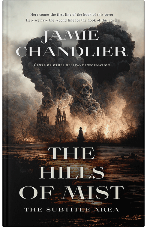 Front view of Premade Apocalyptica Book Cover - Soft Amber