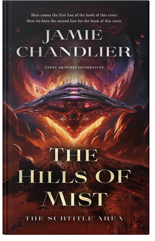 Front view of Premade Apocalyptica Book Cover - Coffee Bean