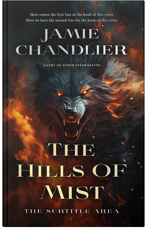 Front view of Premade Fantasy Book Cover - Night Rider