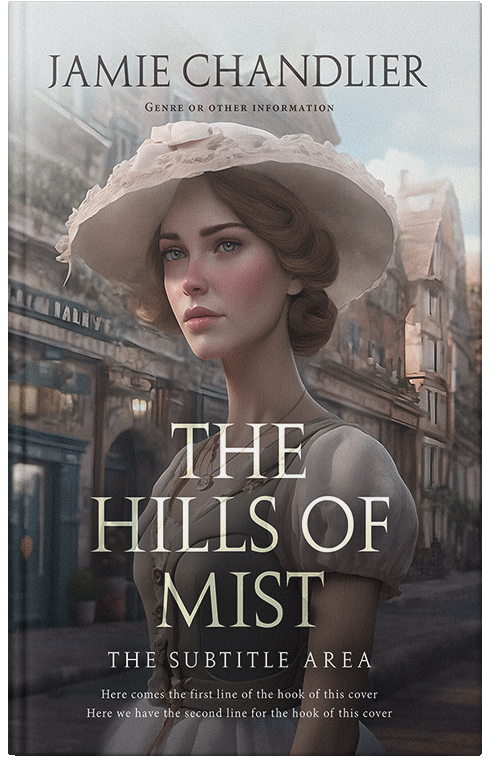 Front view of Premade Historical Book Cover - Masala