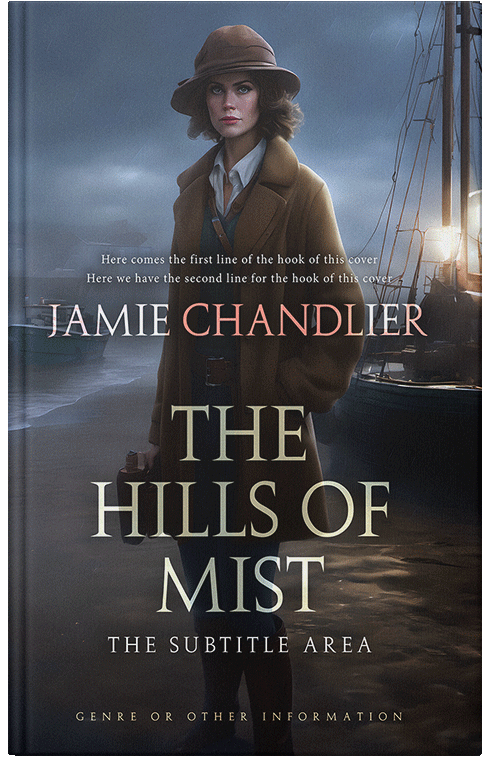 Front view of Premade Mystery & Thriller & Suspense Book Cover - Shark