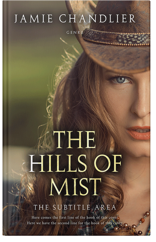 Front view of Premade Romance Book Cover - Bistre