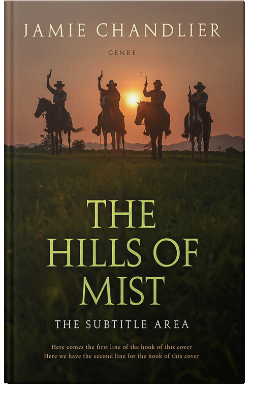 Front view of Premade Action & Adventure Book Cover - Driftwood