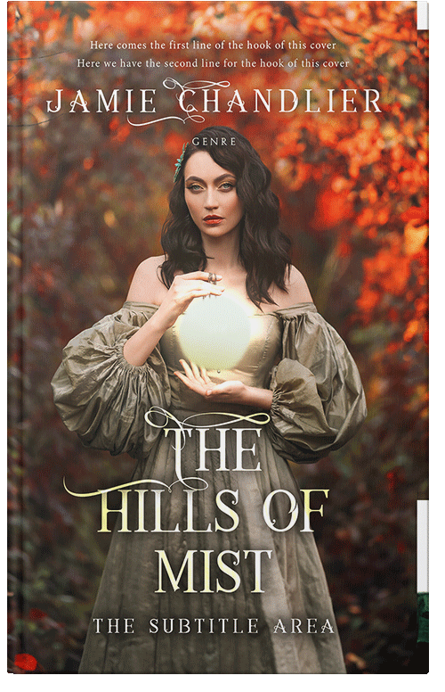 Front view of Saddle #31096 - Premade Fantasy Book Cover