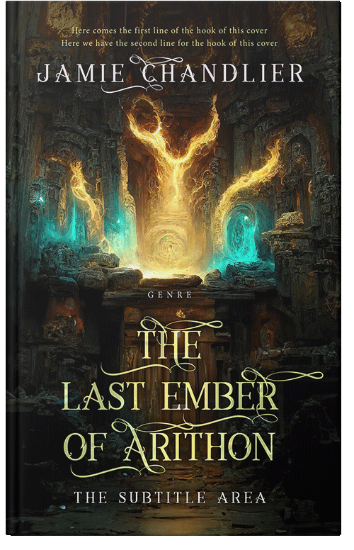 Front view of Premade Fantasy Book Cover - Rangoon Green