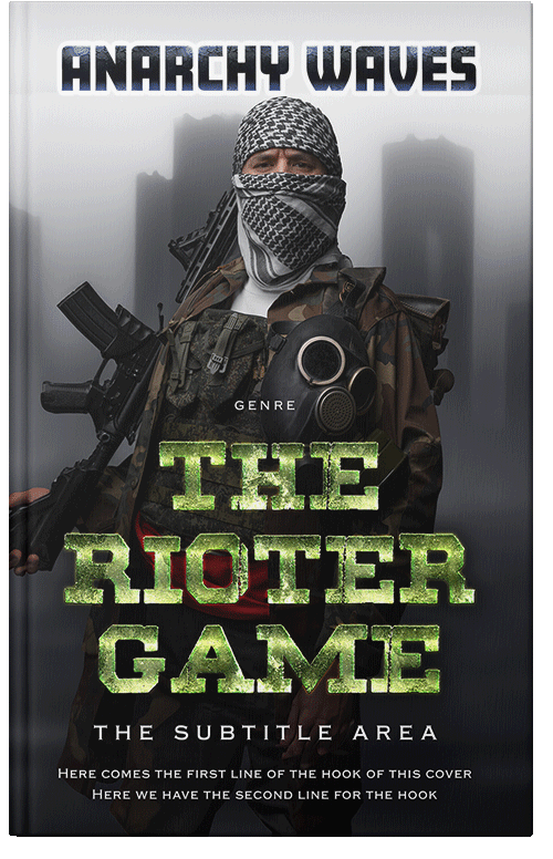 Front view of Premade Apocalyptica Book Cover - Moon Mist