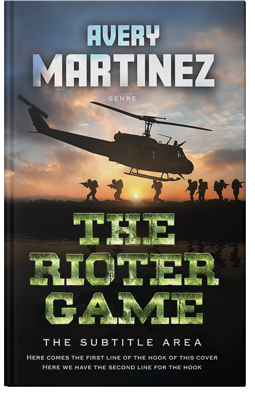 Front view of Premade Action & Adventure Book Cover - Akaroa