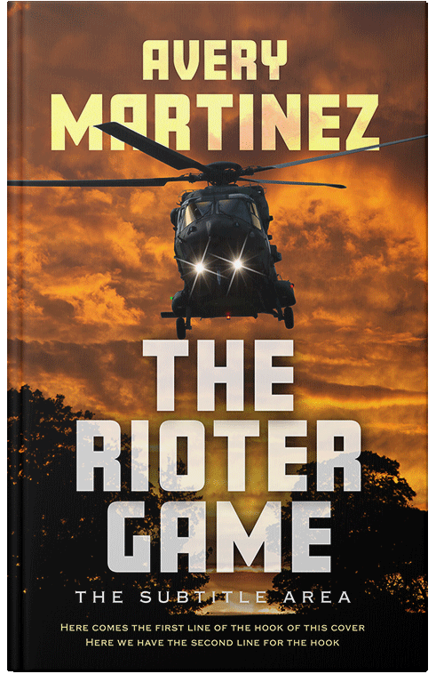 Front view of Premade Action & Adventure Book Cover - Bull Shot