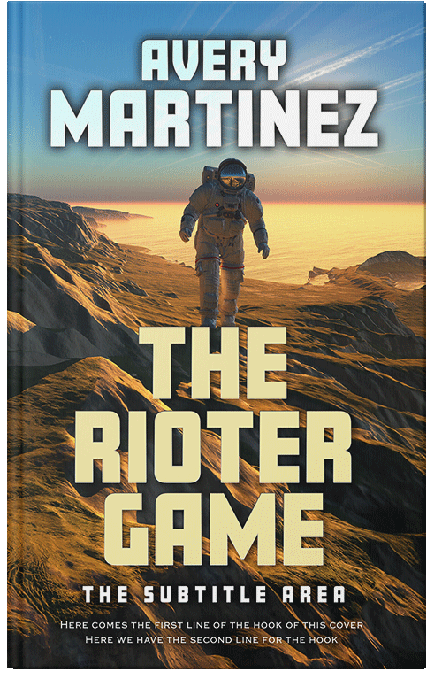 Front view of Premade Science Fiction Book Cover - Double Colonial White