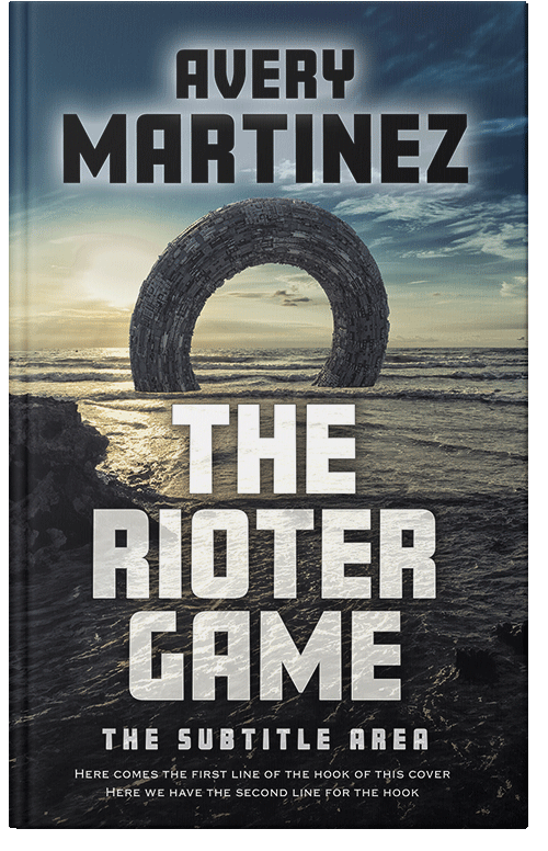 Front view of Premade Science Fiction Book Cover - Moon Mist