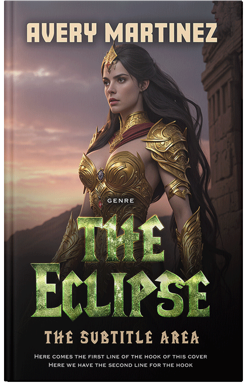 Front view of Premade Fantasy Book Cover - Zeus