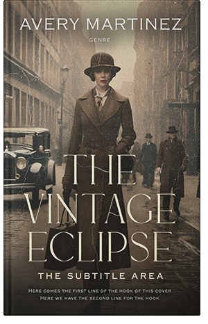 Premade Book Cover Taupe
