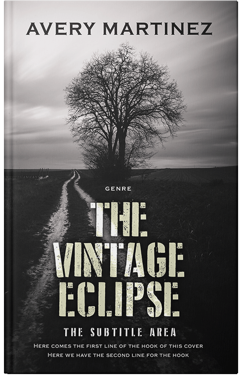 Front view of Premade Mystery & Thriller & Suspense Book Cover - Timberwolf