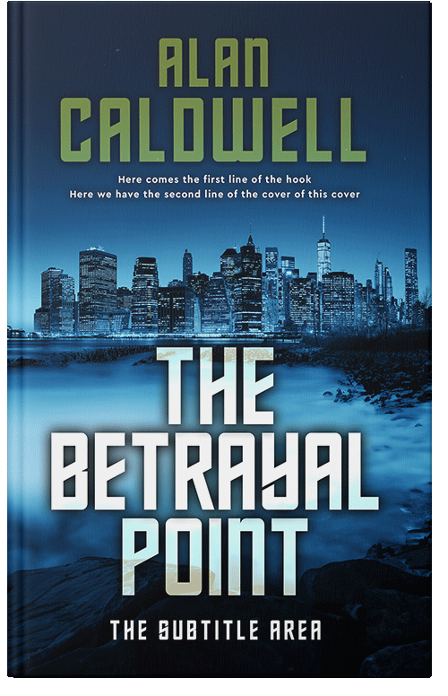 Front view of Premade Mystery & Thriller & Suspense Book Cover - Black