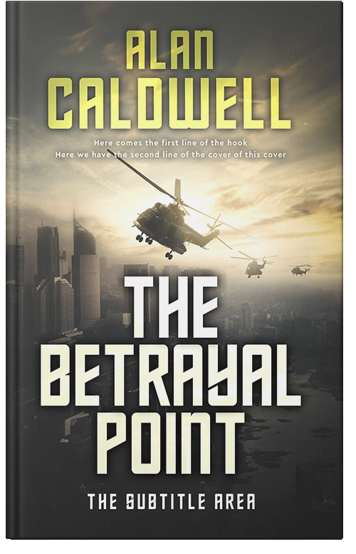 Front view of Premade Action & Adventure Book Cover - Raffia