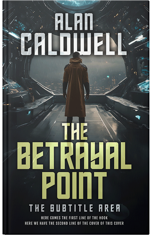 Front view of Premade Science Fiction Book Cover - Shark