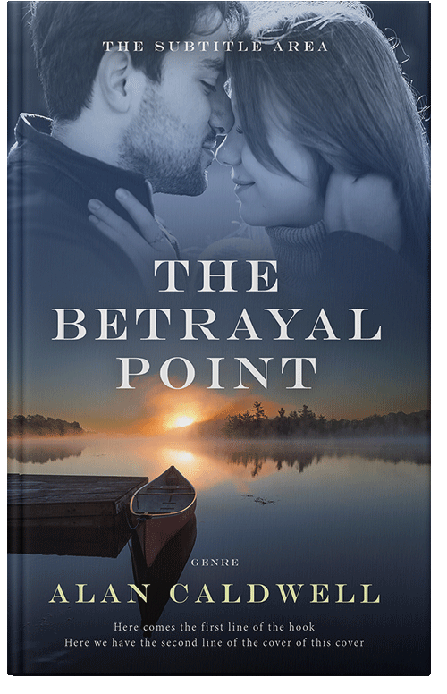 Front view of Premade Romance Book Cover - Oxford Blue