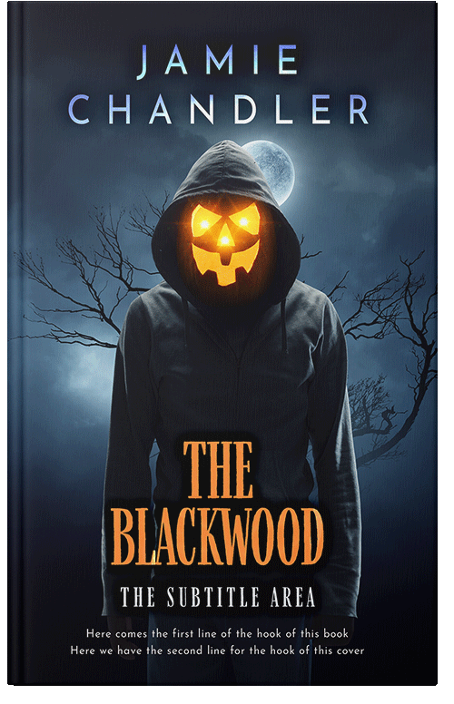 Front view of Premade Horror Book Cover - Vulcan