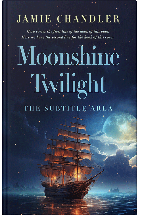 Front view of Premade Historical Book Cover - Ebony