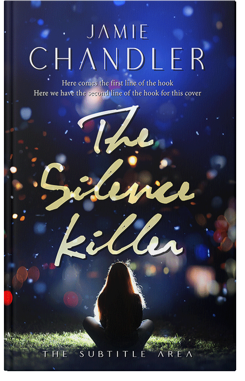 Front view of Premade Teen & Young Adult Book Cover - Black